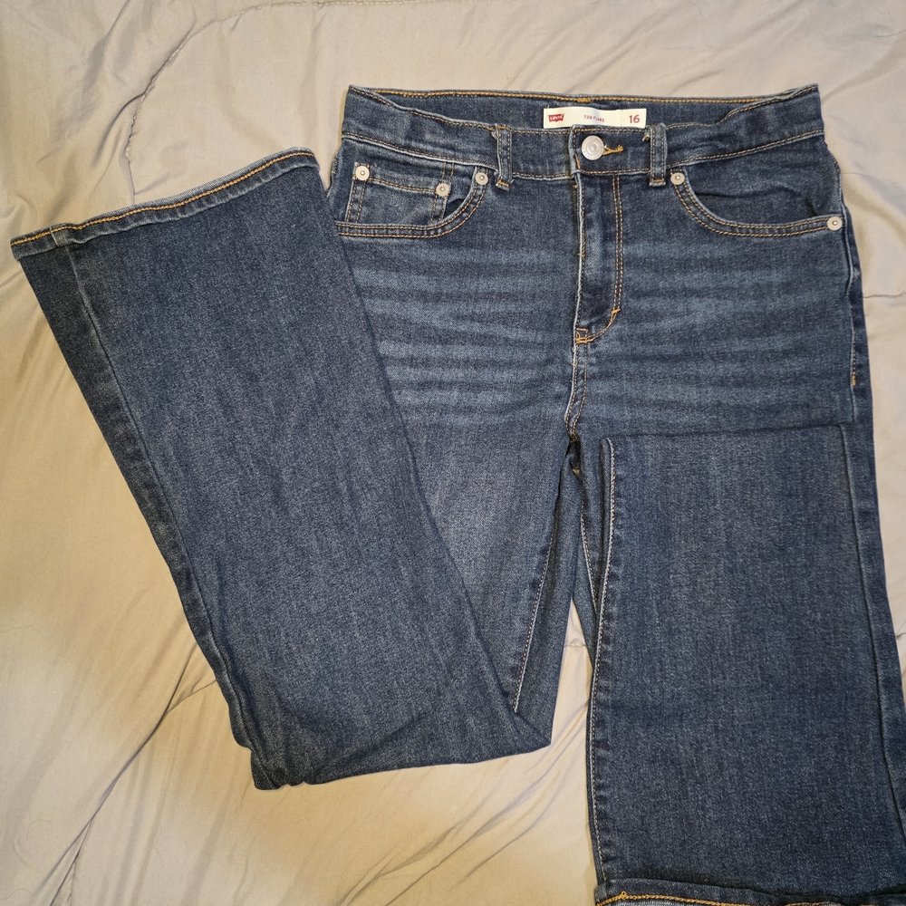 Levi's Dark Blue Straight Leg Women's Jeans